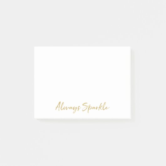 Goud altijd schitteren post-it® notes (Voorkant)