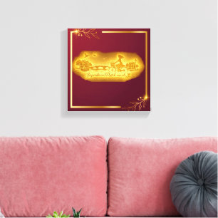 Goud Amsterdam Gebogen Bruggen Charme Canvas Afdruk