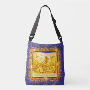 Goud Amsterdam Gebogen Bruggen Charme Crossbody Tas