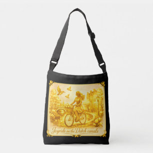 Goud Amsterdam Gebogen Bruggen Charme Crossbody Tas