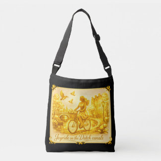 Goud Amsterdam Gebogen Bruggen Charme Crossbody Tas