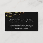 Goud artistiek expressief visitekaartje (Achterkant)