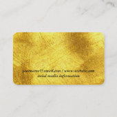 Goud | Artistiek Visitekaartje (Achterkant)