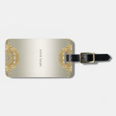 Goud  Bagagelabel (Voorkant horizontaal)