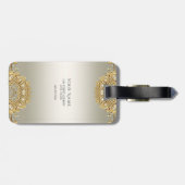 Goud  Bagagelabel (Achterkant horizontaal)