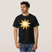 Goud Baha'i symbool T-shirt (Voorkant volledig)