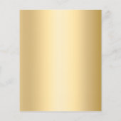 Goud bedrijfs logo qr code instagram aangepaste te flyer (Achterkant)