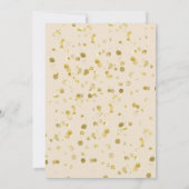 Goud Beige Kerstmis Bruiloft Kaart (Achterkant)