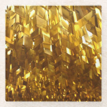 Goud Beveld Onderzetter van kristal