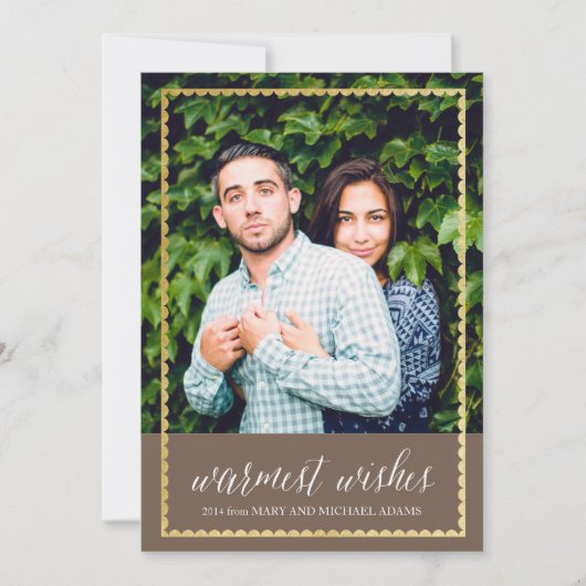 Goud bijgesneden Warm Wishes Brown (Voorkant)