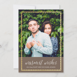 Goud bijgesneden Warm Wishes Brown