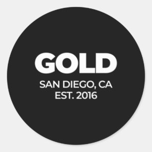 Goud BJJ OG Collectie Ronde Sticker