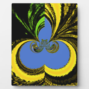 Goud Blauw Fotoplaat