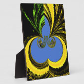 Goud Blauw Fotoplaat (Zijkant)