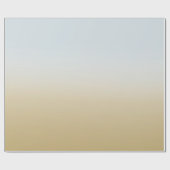 Goud Blauw Ombre Cadeaupapier (Vlak)