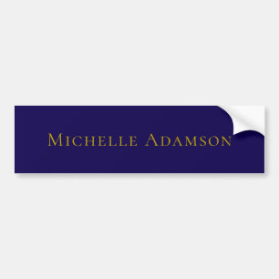 Goud & Blauwe Kleur Professionele Eenvoudige Moder Bumpersticker