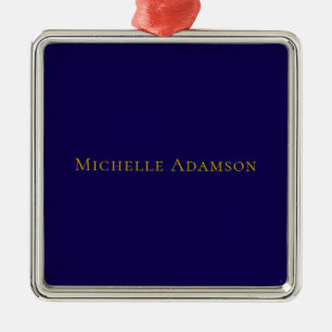 Goud & Blauwe Kleur Professionele Eenvoudige Moder Metalen Ornament