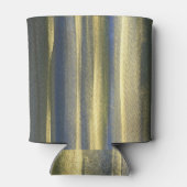 Goud blauwe lijnen Aangepaste Koelbox Blikjeskoeler (Achterkant)