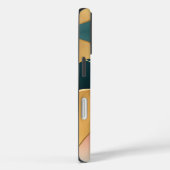 Goud Blauwgroen en Roos organische vormen Case-Mate iPhone Case (Achterkant / Rechts)