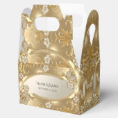 Goud  Bloemen Favoriet Box Bedankdoosjes (Geopend)