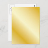 Goud Briefkaart (Voorkant / Achterkant)