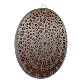Goud Brons Luipaard Print Ombre Dartbord (Voorkant Links)