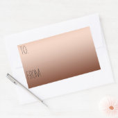 Goud Brons Ombre Cadeau Label (Envelop)