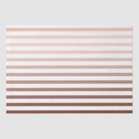 Goud Brons Ombre Strepen Tissuepapier (Voorkant)