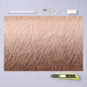 Goud Brons Ombre Tijger Print Tissuepapier (Craft)