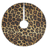 Goud Bruin Leopard Dierenprint Kerstboom Rok (Voorkant)