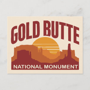 Goud Butte National Monument Nevada Woestijn Briefkaart