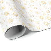 Goud Celestiaal Cadeaupapier (Rol Hoek)