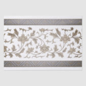 Goud Chinoiserie Bloemen Decoupage Tissuepapier (Voorkant)