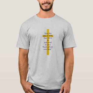 Goud Christelijk Cross Shirt