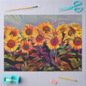 Goud Collectie van zonnebloemen Tissuepapier (Craft)