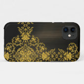 Goud  Damask Case-Mate iPhone Case (Achterkant (horizontaal))