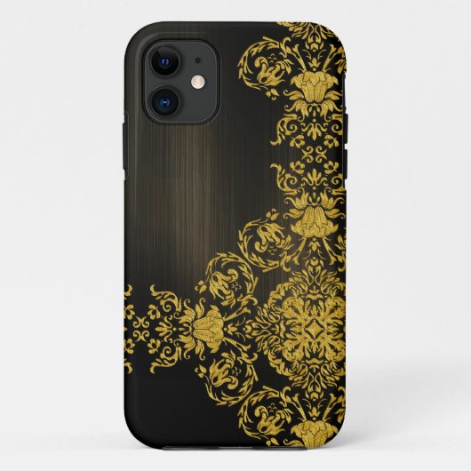 Goud  Damask Case-Mate iPhone Case (Achterkant)