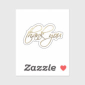 Goud Dank u Sticker (Vel)