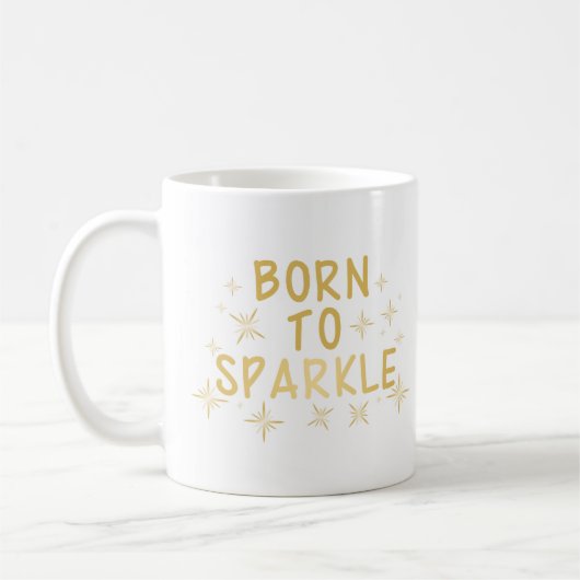Goud dat aan Sparkle is geleend Koffiemok (Links)
