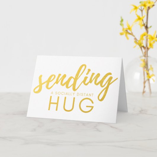 Goud dat een sociale stoornis verzendt kaart (Gele Bloem)