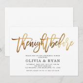 Goud de nacht voor de uitnodiging (Voorkant / Achterkant)