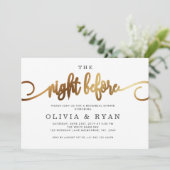 Goud de nacht voor de uitnodiging (Staand voorkant)