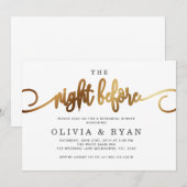 Goud de nacht voor de uitnodiging (Voorkant / Achterkant)