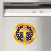 Goud decoratief kruis magneet (Insitu (Vaatwasser))