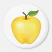 Goud Delicious Appel Magneet (Voorkant)