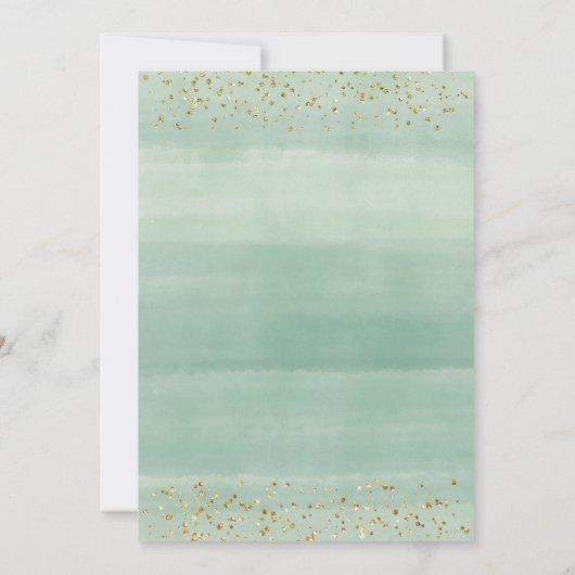 Goud Dertig 30e Verjaardag Uitnodiging Cactus fies (Achterkant)