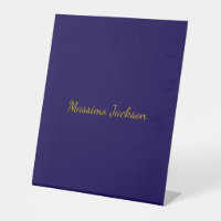 Goud & Donkerblauwe Kleur Professionele Eenvoudige