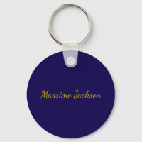 Goud & Donkerblauwe Kleur Professionele Eenvoudige