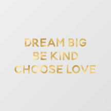 Goud droombeeld kies voor liefde