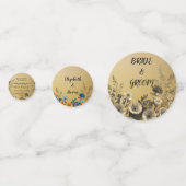 Goud Duidelijk & Eenvoudig Licht Bloemen Ontwerp T Confetti (Achterkanten)